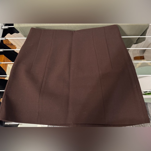Zara Dresses & Skirts - Zara Chocolate Mini Skirt